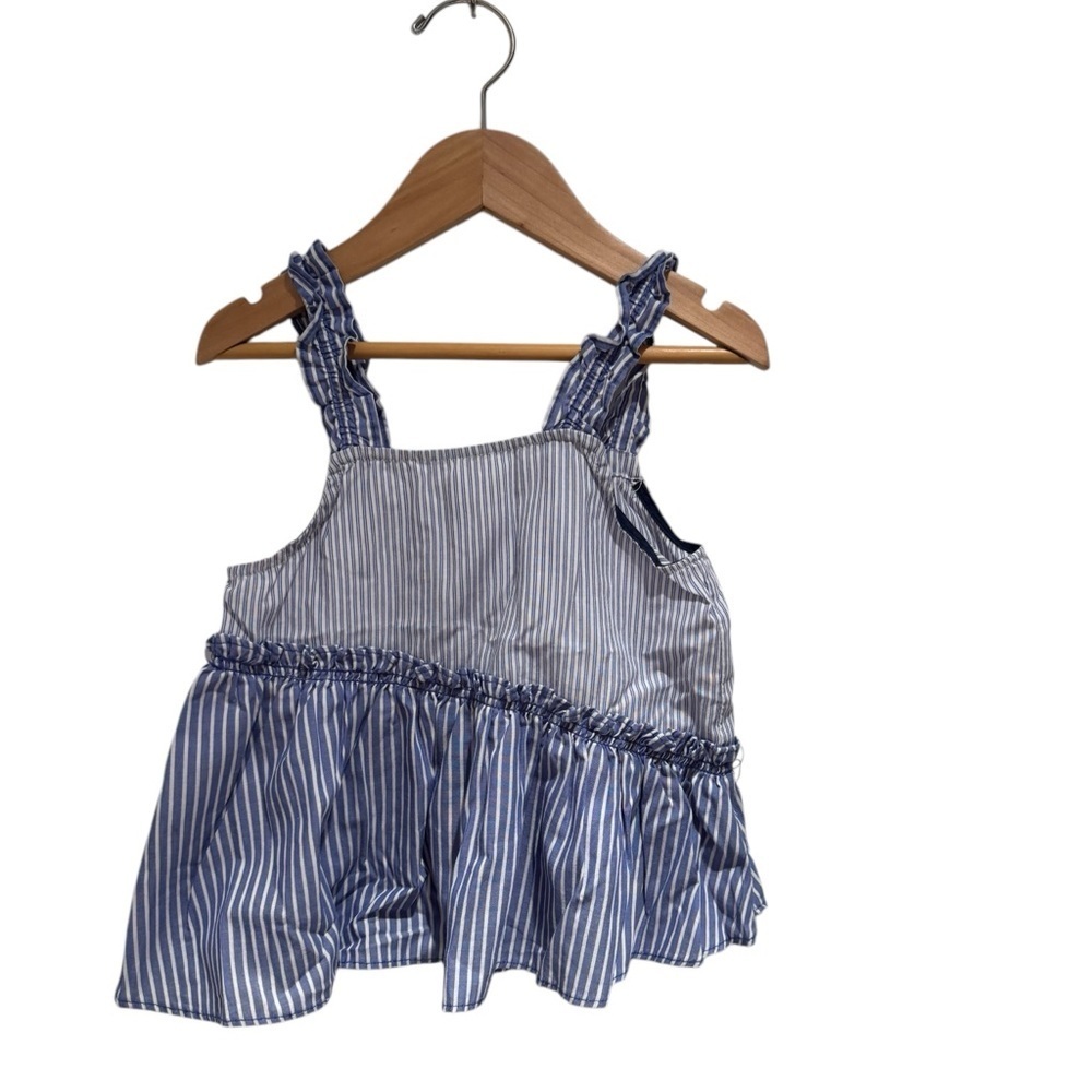 Zara Blue Striped Kids Blouse - size 6